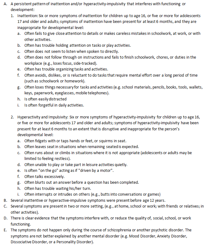 outline of adhd research paper The purpose of this paper is to provide a detailed description of attention deficit hyperactivity disorder (adhd), its causes, symptoms and treatments. outline of adhd research paper The purpose of this paper is to provide a detailed description of attention deficit hyperactivity disorder (adhd), its causes, symptoms and treatments.